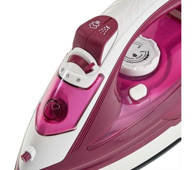 Утюг АКСИНЬЯ КС-3005 белый с малиновым