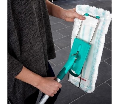 Швабра LEIFHEIT 55045 HAUSREIN хозяйственная д/пола (micro duo) серебр.рефл.ручка