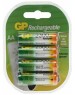 GP AA Аккумуляторная батарейка 230AAHC, 4 шт. 2300мAч