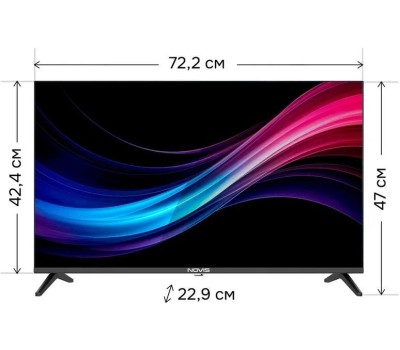Телевизор NOVIS NTV-H3206T безрамочный
