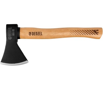Топор DENZEL Топор, 800 г, кованый, буковое топорище 21633