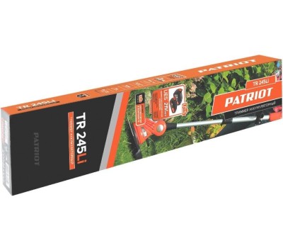 Триммер электрический PATRIOT Триммер электрический TR 245 UES, аккумуляторный, 21В, 2Ач, с ЗУ [250205245]