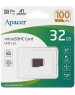 Карта памяти APACER microSDHC UHS-I U1 R100 Class10 32GB w/o Adapter RP