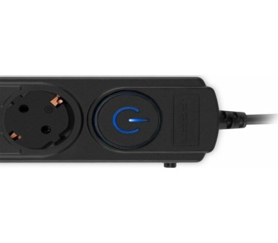 Сетевой фильтр IPPON Сетевой фильтр BK-6-EU-1.8-10-B, 1.8м, черный