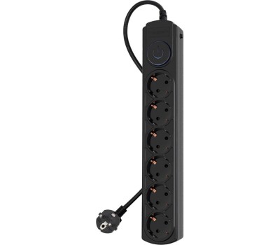 Сетевой фильтр IPPON Сетевой фильтр BK-6-EU-1.8-10-B, 1.8м, черный