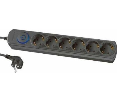 Сетевой фильтр IPPON Сетевой фильтр BK-6-EU-1.8-10-B, 1.8м, черный