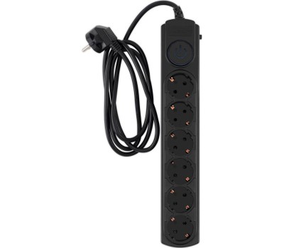 Сетевой фильтр IPPON Сетевой фильтр BK-6-EU-1.8-10-B, 1.8м, черный