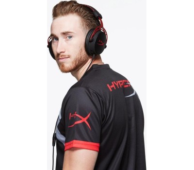 HYPERX Гарнитура игровая Cloud Alpha, для компьютера и игровых консолей, мониторные, проводные, красный / черный [4p5l1ab#uuf]