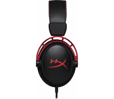 HYPERX Гарнитура игровая Cloud Alpha, для компьютера и игровых консолей, мониторные, проводные, красный / черный [4p5l1ab#uuf]