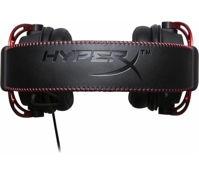 HYPERX Гарнитура игровая Cloud Alpha, для компьютера и игровых консолей, мониторные, проводные, красный / черный [4p5l1ab#uuf]