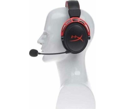 HYPERX Гарнитура игровая Cloud Alpha, для компьютера и игровых консолей, мониторные, проводные, красный / черный [4p5l1ab#uuf]