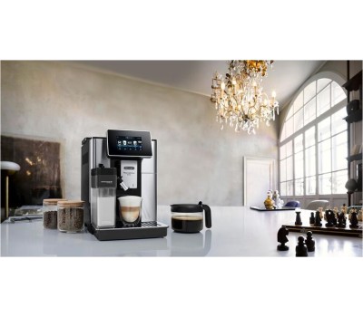 DELONGHI Кофемашина автоматическая Primadonna Soul ECAM610.74.MB, 19Бар, с автоматическим капучинатором, черный/серебристый