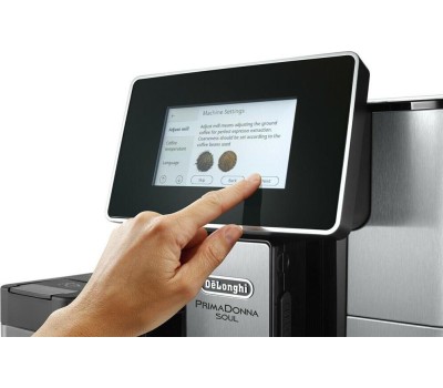 DELONGHI Кофемашина автоматическая Primadonna Soul ECAM610.74.MB, 19Бар, с автоматическим капучинатором, черный/серебристый