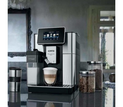 DELONGHI Кофемашина автоматическая Primadonna Soul ECAM610.74.MB, 19Бар, с автоматическим капучинатором, черный/серебристый