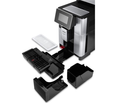DELONGHI Кофемашина автоматическая Primadonna Soul ECAM610.74.MB, 19Бар, с автоматическим капучинатором, черный/серебристый