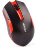 A4TECH Мышь беспроводная G3-200N, радио, оптическая, 1200dpi, черный и красный