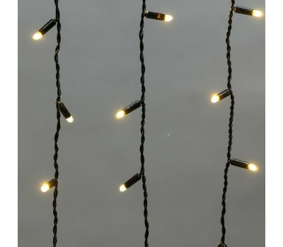 NEON-NIGHT Гирлянда светодиодная Бахрома (Айсикл) 4,8х0,6м 176 LED СИНИЙ черный ПВХ IP65 эффект мерцания 230В нужен блок 303-500