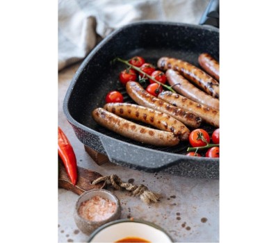 Сковорода НЕВА МЕТАЛЛ ПОСУДА Сковорода-гриль а/пр литая 28х28см съемн/руч Байкал ТМ НМП