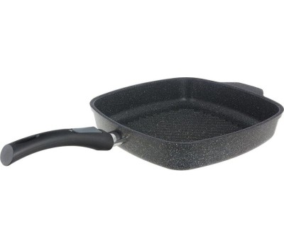 Сковорода НЕВА МЕТАЛЛ ПОСУДА Сковорода-гриль а/пр литая 28х28см съемн/руч Байкал ТМ НМП