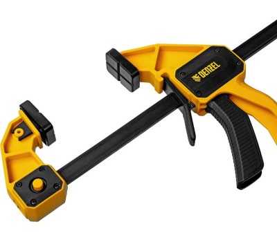 Струбцина DENZEL Струбцина F-образная, быстрозажимная, 150 х 80 мм, усиленный нейлоновый корпус 20505