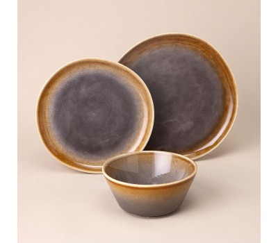 Набор столовый LEFARD НАБОР ПОСУДЫ ОБЕДЕННЫЙ НА 4 ПЕР. 12 ПР. КОРИЧНЕВЫЙ 191-306