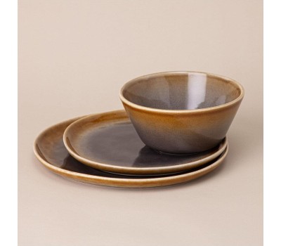 Набор столовый LEFARD НАБОР ПОСУДЫ ОБЕДЕННЫЙ НА 4 ПЕР. 12 ПР. КОРИЧНЕВЫЙ 191-306