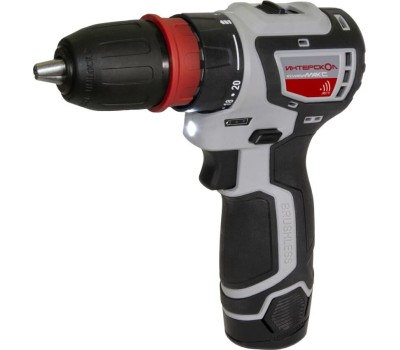 Дрель ИНТЕРСКОЛ Дрель-шуруповерт ДА-10/12В 36, 2Ач, с двумя аккумуляторами [687.2.2.78]