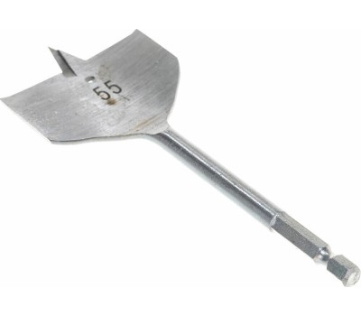 Сверло MATRIX Сверло по дереву перовое, 55 мм, шестигранный хвостовик 70435