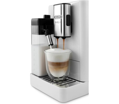 DELONGHI Кофемашина автоматическая EXAM440.55.W, 19Бар, с автоматическим капучинатором, белый