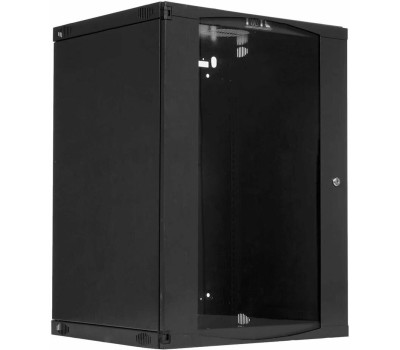 Электроника / Телекоммуникационные шкафы LANMASTER Шкаф коммутационный Next TWT-CBWNG-6U-6X4-BK настенный, стеклянная передняя дверь, 6U, 550x329x450 мм