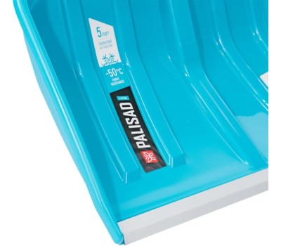 Лопата PALISAD Лопата-скрепер для уборки снега, полипропилен, 550х340х1450 мм, алюминиевый черенок, ПВХ, LUXE 61727