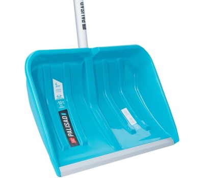 Лопата PALISAD Лопата-скрепер для уборки снега, полипропилен, 550х340х1450 мм, алюминиевый черенок, ПВХ, LUXE 61727