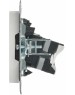 IEK Розетка комп/телев. Brite РТВ/РК12-БрКр BR-AK20-1-K01 2розет. концевая одинар. скрыт. штор. IP20 белый (упак.:1шт)