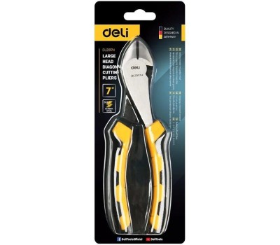 Бокорез DELI Диагональные бокорезы усиленные DL2017H 180мм, двухкомпонентная ручка