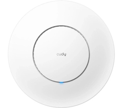 Точка доступа CUDY Точка доступа Wi-Fi AX3000 Wi-Fi 6 2 5G Access Point AX3000 Dual Band Ceiling Mount Wi-Fi 6 Access Point, Chipset MT7981, 802.11ax/ac/a/b/g/n, 2402Mbps at 5GHz + 574Mbps at 2.4GHz, 1 x 2.5G RJ45 Port, MU-MIMO, Support 12V DC or 802.3at 