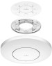Точка доступа CUDY Точка доступа Wi-Fi AX3000 Wi-Fi 6 2 5G Access Point AX3000 Dual Band Ceiling Mount Wi-Fi 6 Access Point, Chipset MT7981, 802.11ax/ac/a/b/g/n, 2402Mbps at 5GHz + 574Mbps at 2.4GHz, 1 x 2.5G RJ45 Port, MU-MIMO, Support 12V DC or 802.3at 