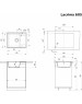 MAUNFELD Кухонная мойка Lacrima 605 MFQS-605B черный