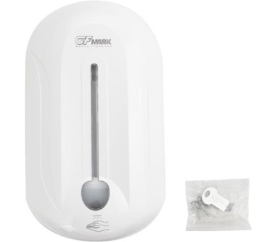 GFmark - Дозатор сенсорный для дезинфекции, пластик АБС, белый, с полоской, 1000 мл 717