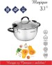 КАСТРЮЛИ VENSAL 1523VS Кастрюля с крышкой Vensal Magique из нержавеющей стали 3,1л (20см)