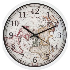 Часы настенные LEFARD 220-378 WORLD MAP d31см циферблат d27,5см
