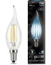 GAUSS Лампа филам. Filament 7Вт цок.:E14 свеча 220B 4100K св.свеч.бел.нейт. CF35 (упак.:1шт) (104801207)