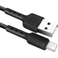 Кабель DEFENDER (87115BLA) USB кабель F181 Micro 1м, 2.4А, нейлон
