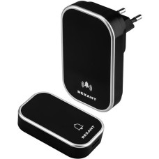 REXANT Беспроводной дверной звонок с цифровым кодированием 38 мелодий 200м IP44 черный