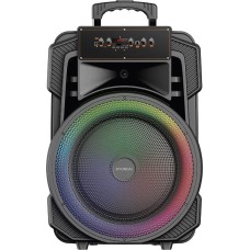 HYUNDAI Музыкальный центр H-MC1295, 35Вт, с караоке, с микрофоном, Bluetooth, FM, USB, micro SD, черный