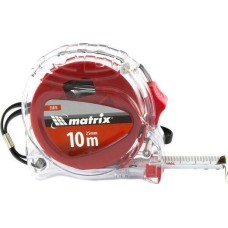 MATRIX Рулетка Crystal,10 м х 25 мм,корпус из поликарбоната 31075