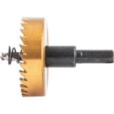 Коронка DENZEL Коронка по металлу HSS, 50 мм, нитридтитановое покрытие 724116