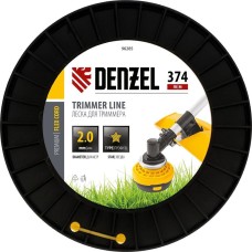 DENZEL Леска для триммера звезда, 2,0мм х 374м, на DIN катушке FLEX CORD, 96285