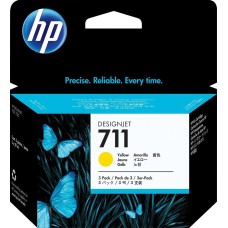 Картридж HP Картридж (тройная упаковка) 711, желтый / CZ136A