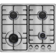 Варочная панель газовая MAUNFELD Газовая варочная панель EGHS.64.3STS-ES/G, 4 конфорки, нержавеющая сталь, серебристый