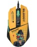 A4TECH Мышь проводная Bloody W63 Max Renegade, игровая, оптическая, 12000dpi, желтый и рисунок